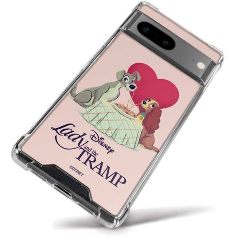Disney Lady & The Tramp Spaghetti Dinner Google Pixel 8a Clear Case